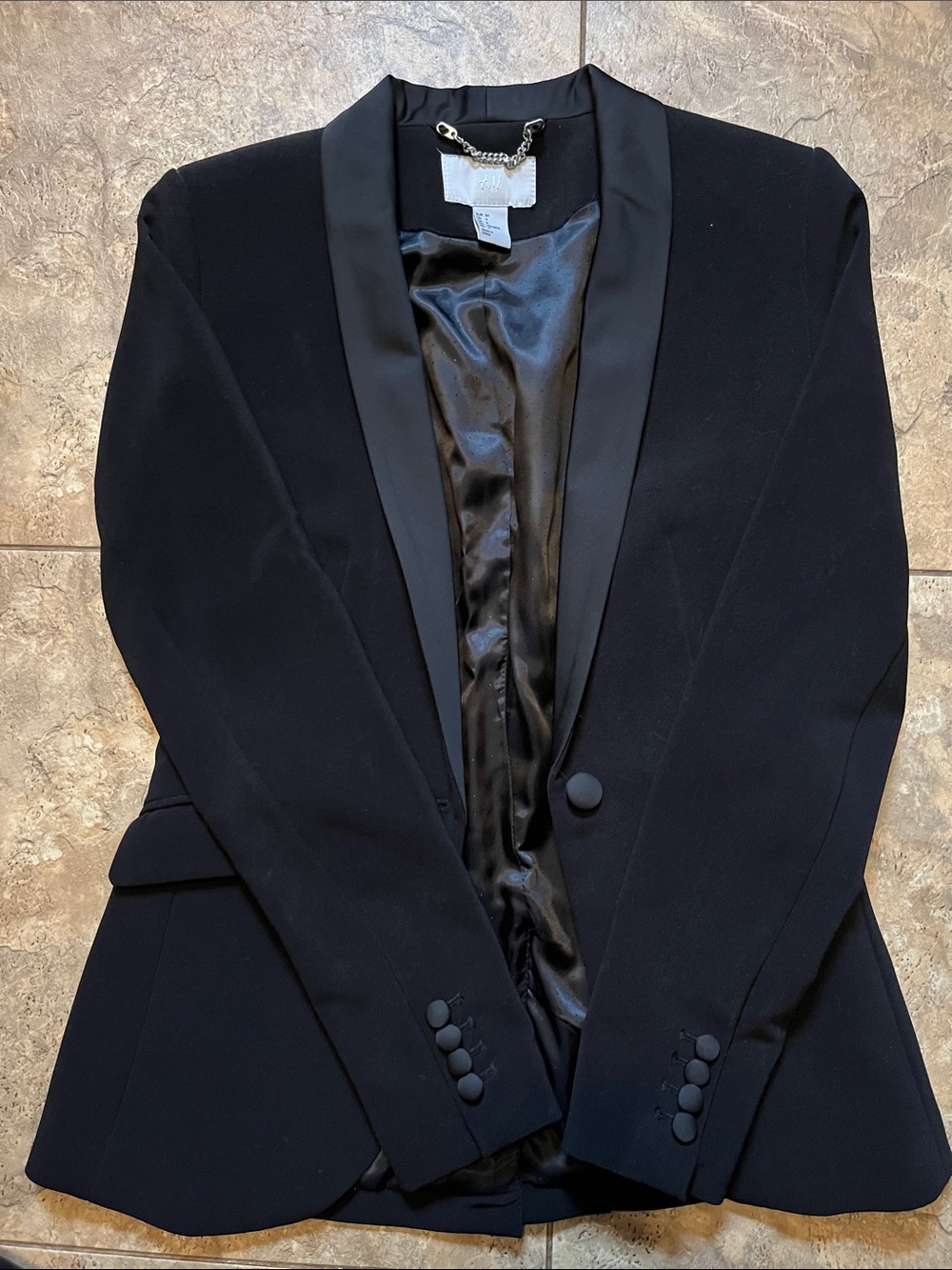 H&M Black Tuxedo Blazer